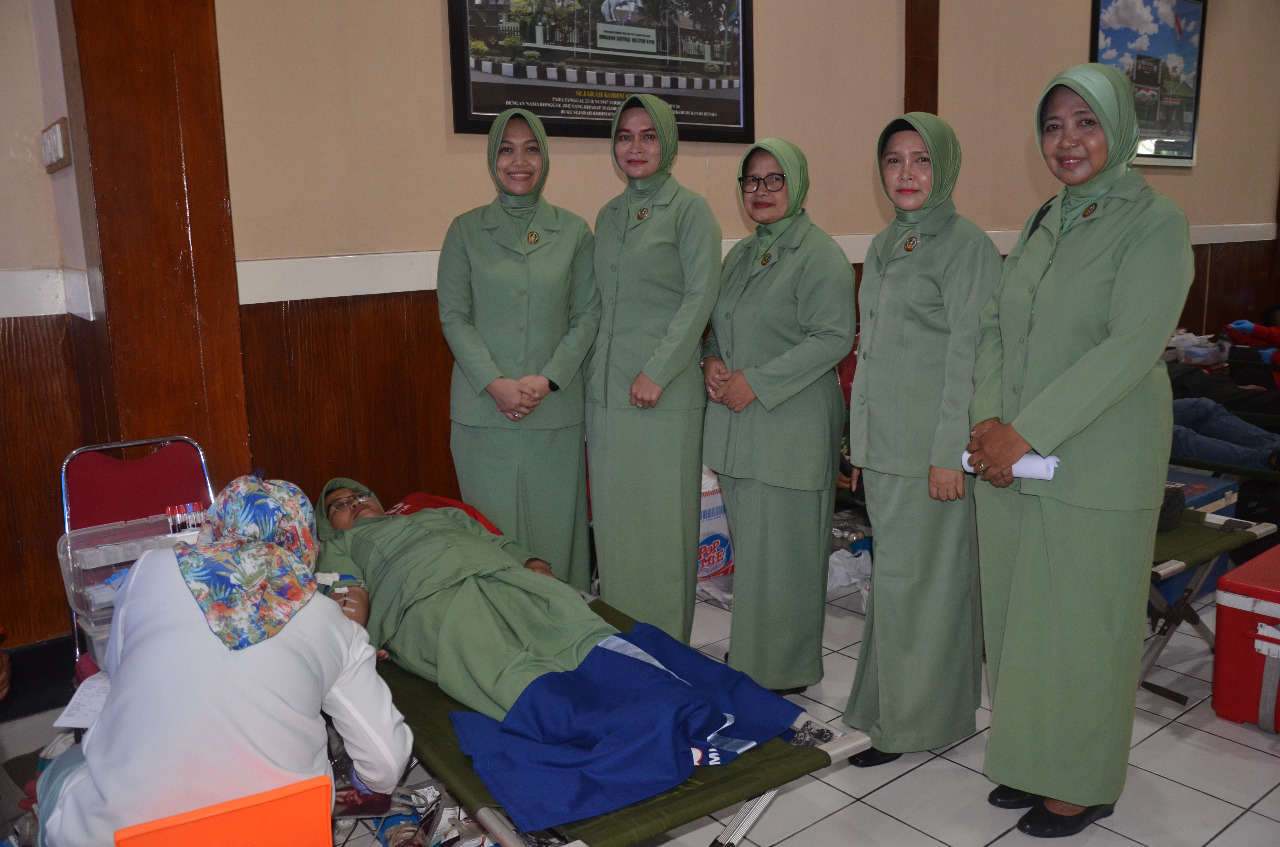 Sambut Hari Juang TNI AD Tahun 2022, Korem 073/Makutarama Gelar Donor Darah 